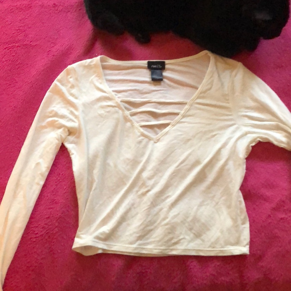 White Long Sleeve Rue 21